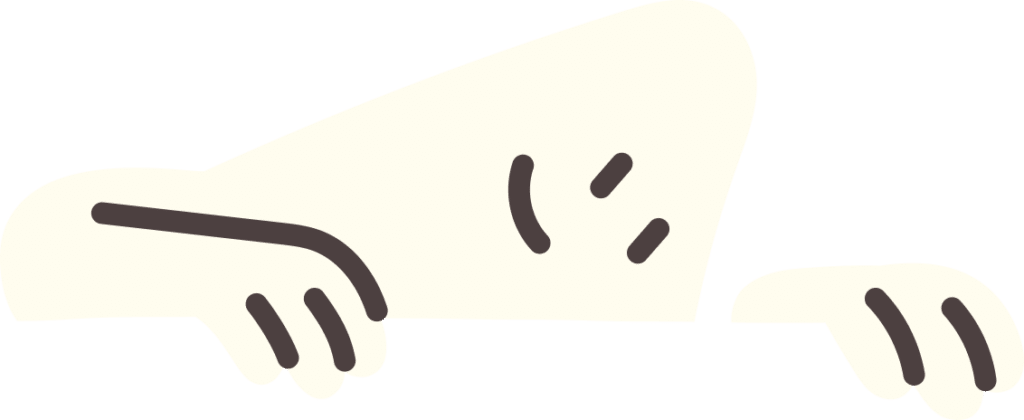 selitysvideo maskotti joka kurkistaa elementin takaa